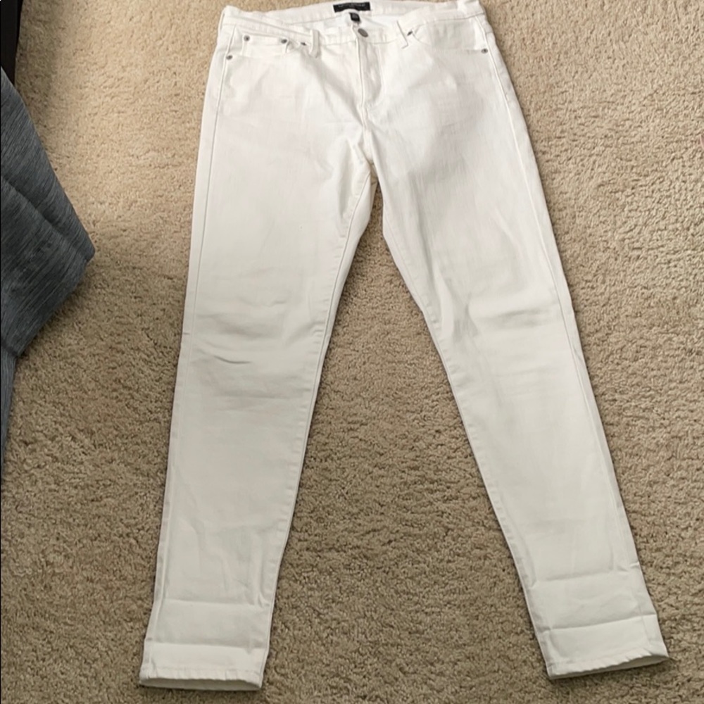 White skinny high waist jean sz30 banana republic